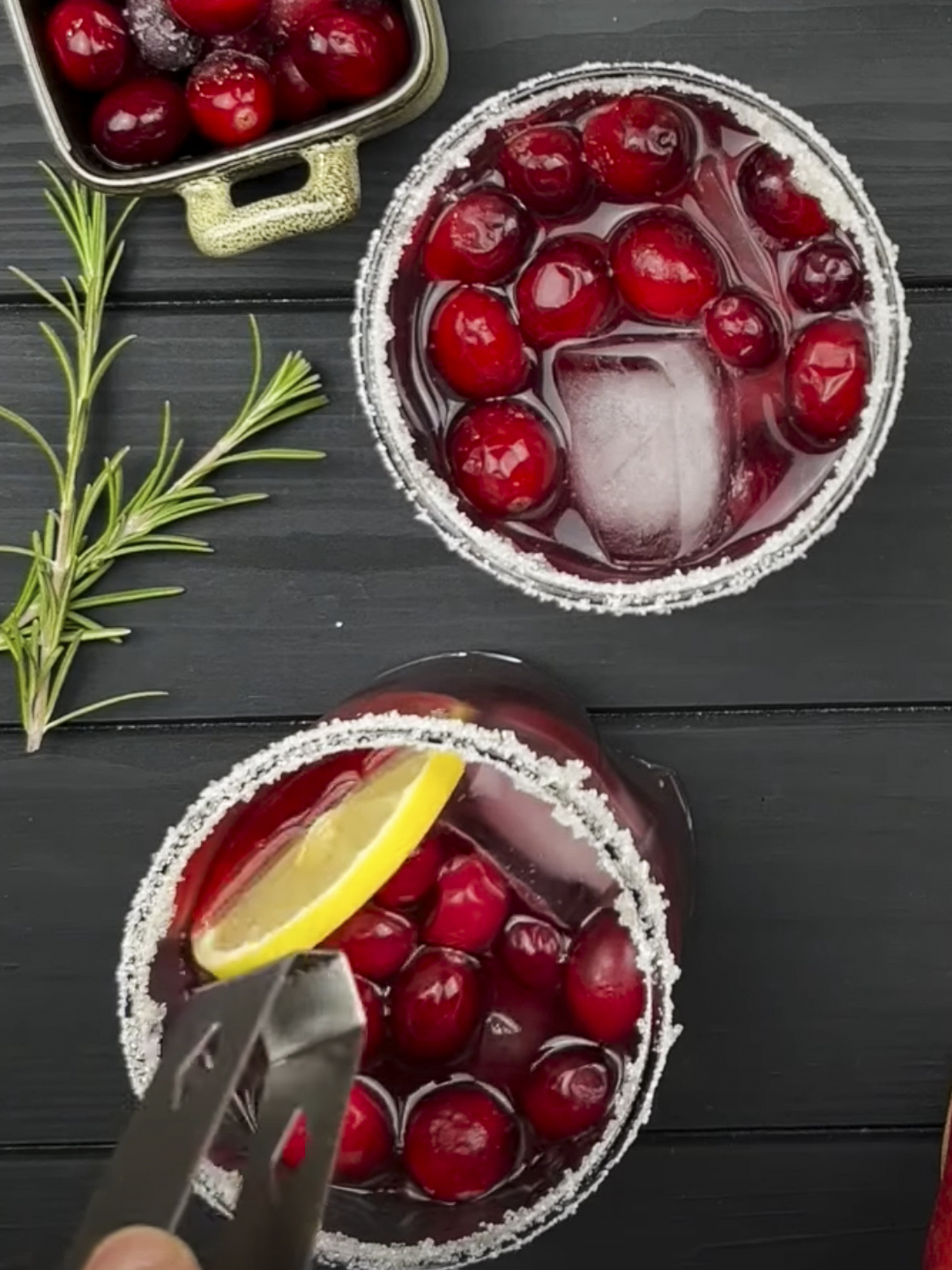 Pomegranate Cranberry Mocktail