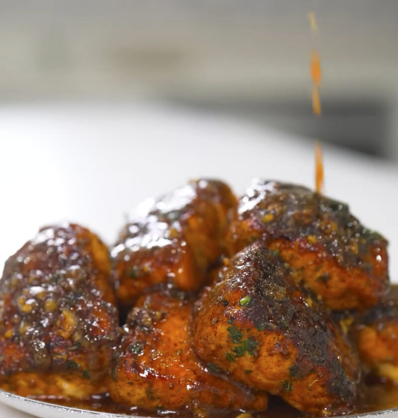 Honey Glazed Salmon Bites