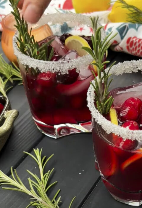 Pomegranate Cranberry Mocktail