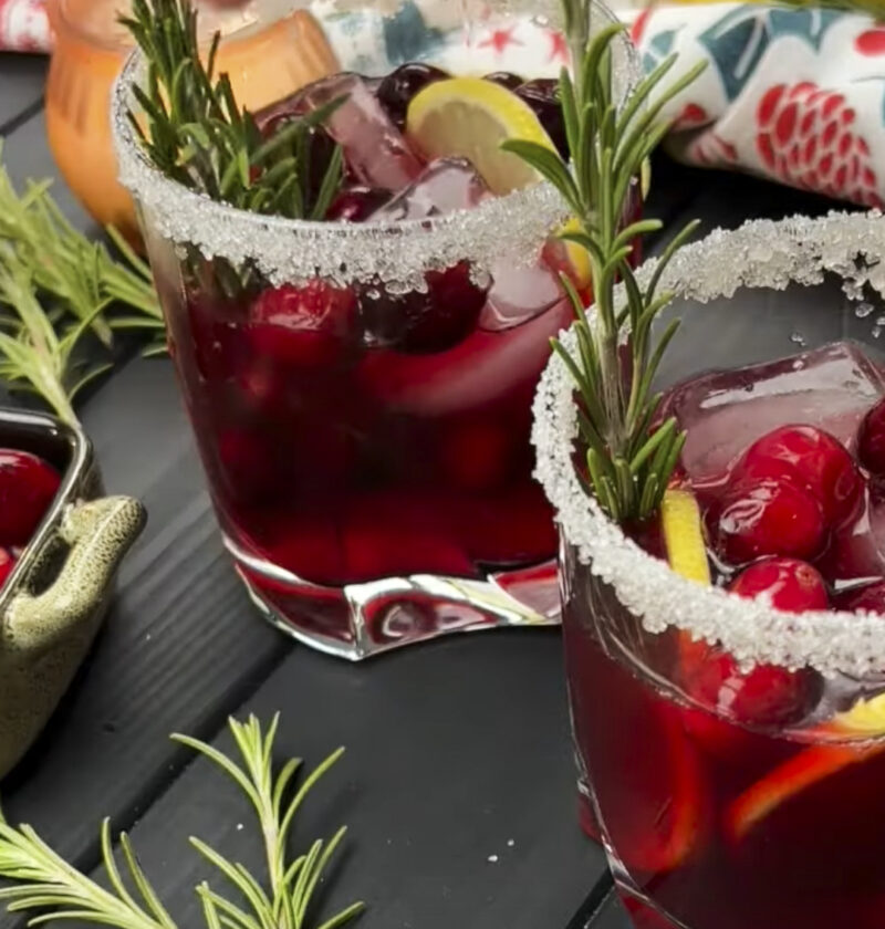 Pomegranate Cranberry Mocktail