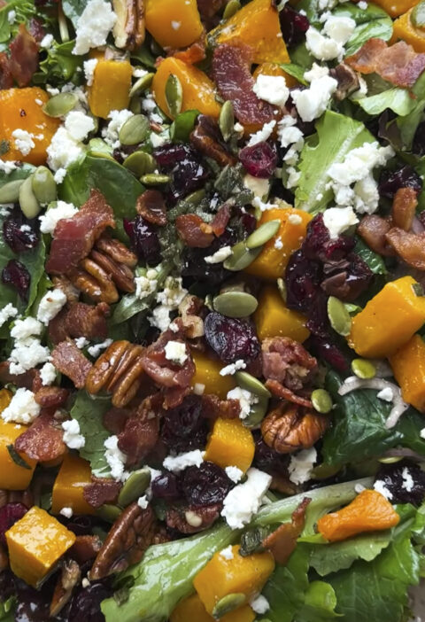 Butternut Squash & Pecan Salad