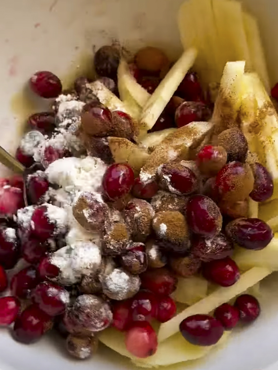 Apple Cranberry Crumble