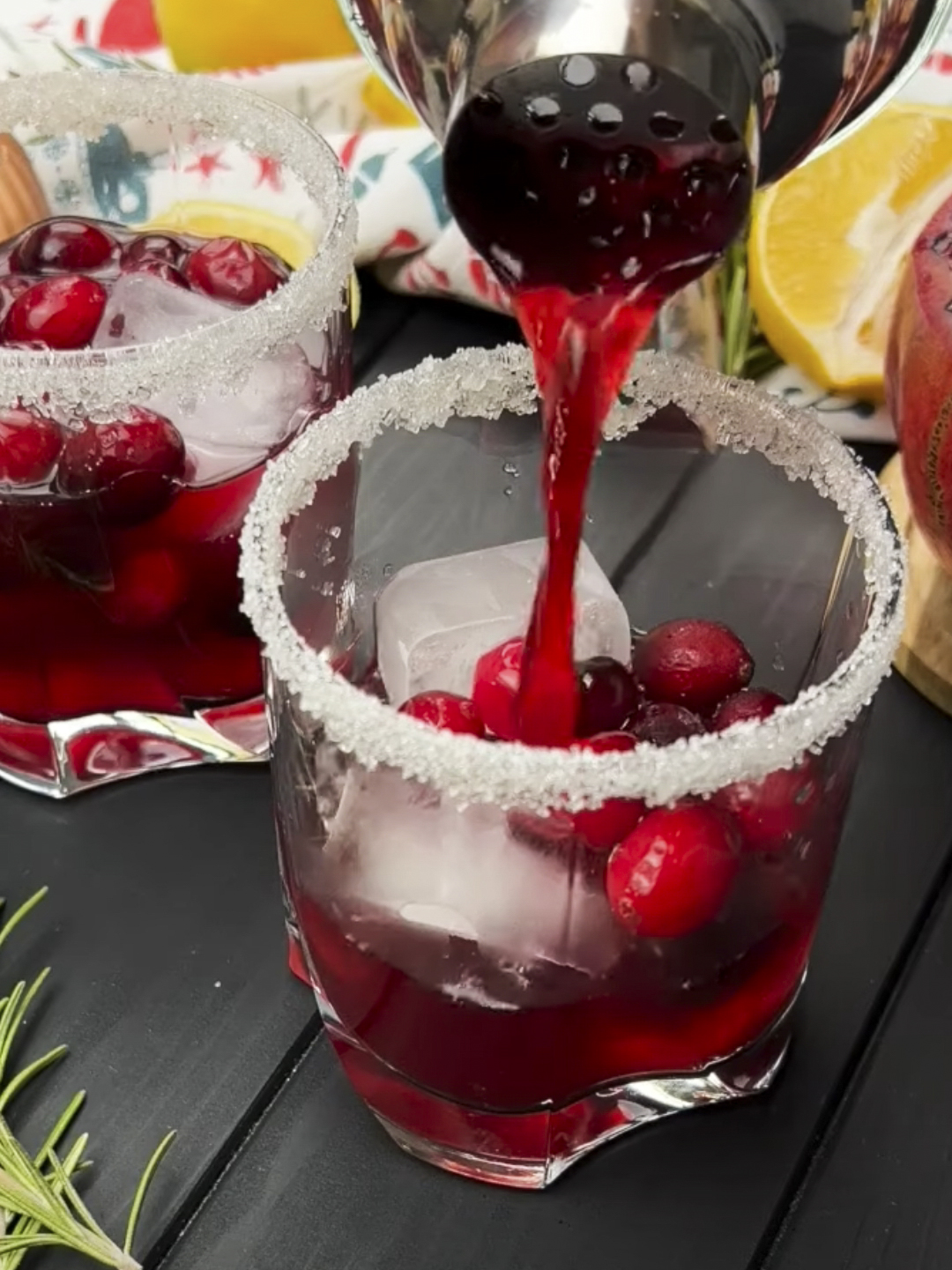 Pomegranate Cranberry Mocktail